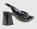 Verde Γυναικεία Γόβα Slingback 28-4043 Μαύρο - Image 4