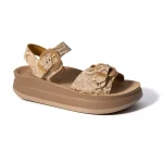 Fantasy Sandals Womens Anatomic Leather Sandals S1122 MILEY Rosegold Lizard