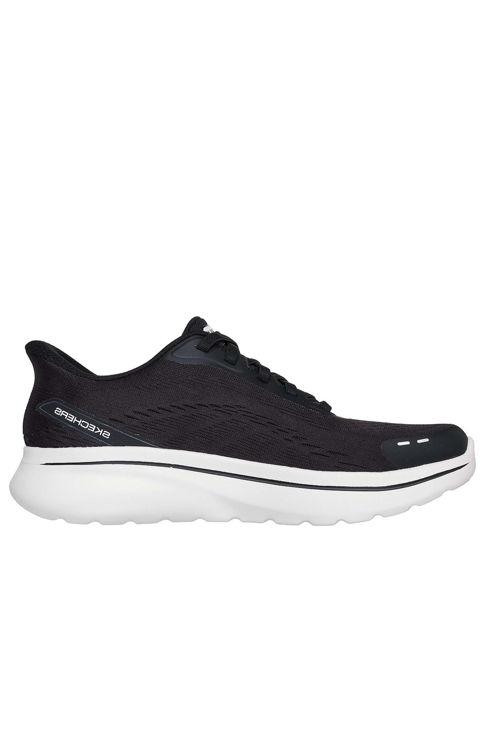 Skechers Mens Athletic GO WALK ARCH FIT N-JOY-NOBEND 217075-BKW Black - Image 3