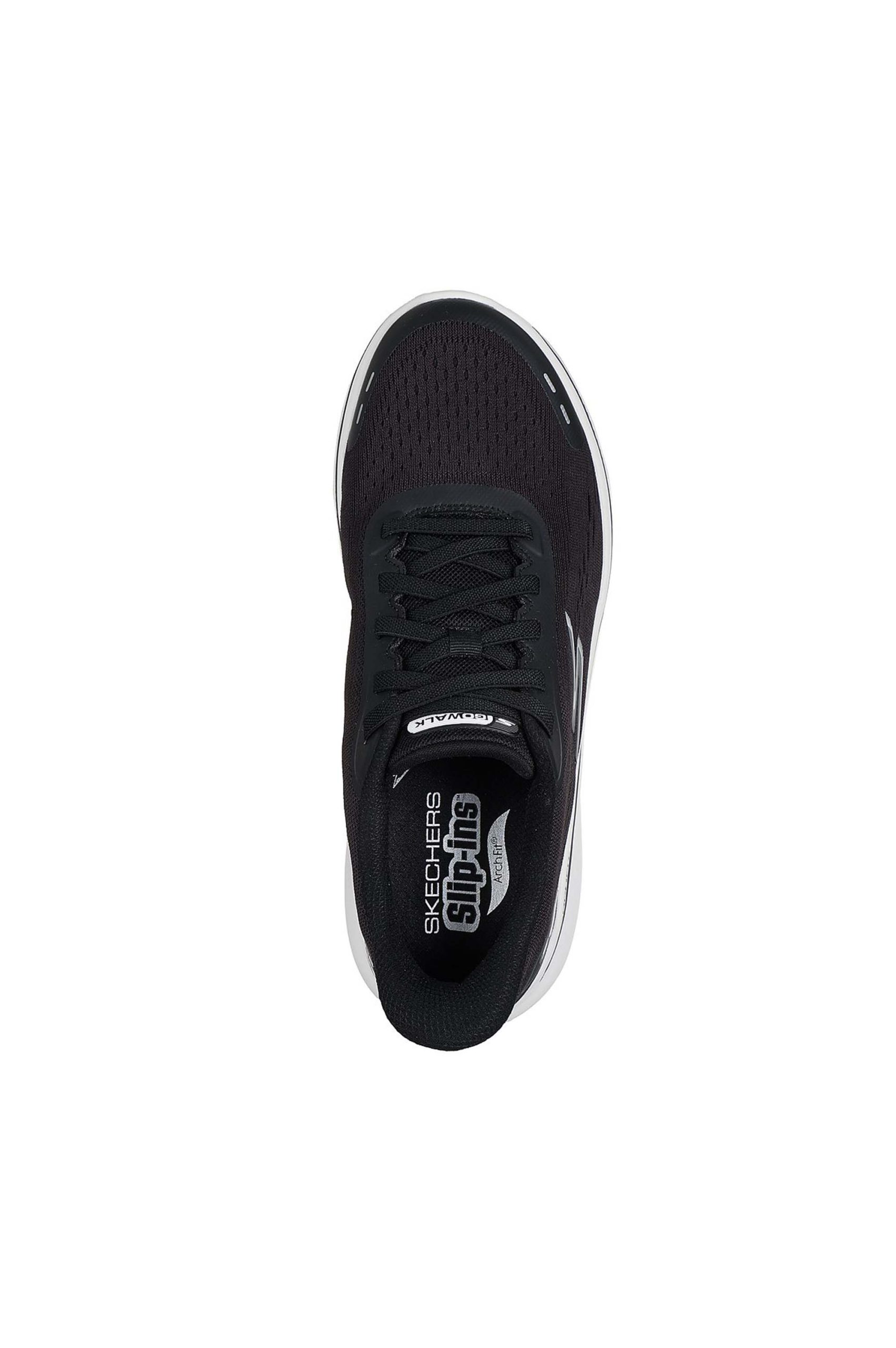 Skechers Mens Athletic GO WALK ARCH FIT N-JOY-NOBEND 217075-BKW Black - Image 2