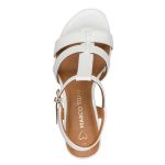 Marco Tozzi Womens Sandals  2-28333-46 123 White Patent - Image 3