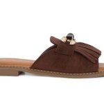 Seven Womens Slides W484W0011504-001 Brown Suede