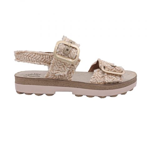 kat_4552 Fantasy Sandals Womens Anatomic Leather Sandals S9038 Carmen Vanillia Raffia - Image 1