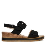 Caprice Womens Anatomic Platform 9-28753-42 008 Black Nubuc