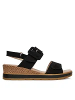 Caprice Womens Anatomic Platform 9-28753-42 008 Black Nubuc