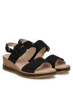 Caprice Womens Anatomic Platform 9-28753-42 008 Black Nubuc - Image 6
