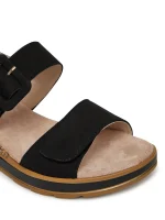 Caprice Womens Anatomic Platform 9-28753-42 008 Black Nubuc - Image 2