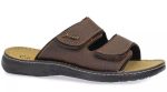 Bella Mens Leather Slippers Α72 Brown