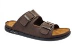 X-Feet Ανδρικές Δερμάτινες Παντόφλες 86 Καφέ