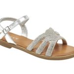 Verde Womens Sandals Stras 28-4008 Silver