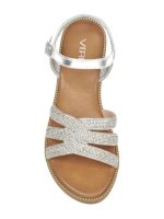 Verde Womens Sandals Stras 28-4008 Silver - Image 4
