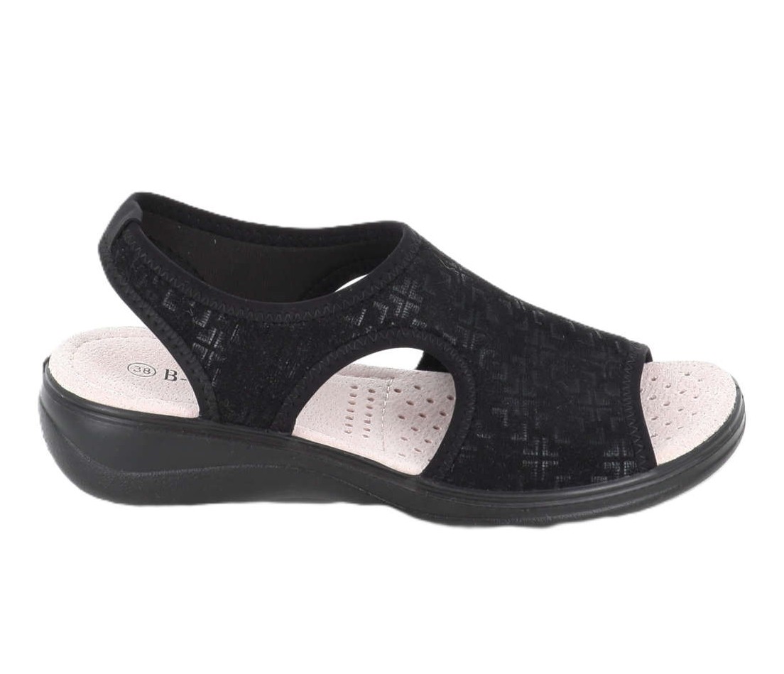 viewimage (1) B-Soft Womens Anatomic Sandal 00783 Black - Image 1