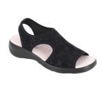 B-Soft Womens Anatomic Sandal 00783 Black - Image 2