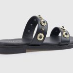 Verde Womens Slippers 28-0004251 Black