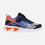 Geox Παιδικά Sneakers Assister Lights Boy J66DZB 02A9J C0038 Μαύρο/Πορτοκαλί