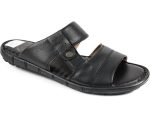 Boxer Mens Leather Slippers 19038 10-011 Black - Image 2