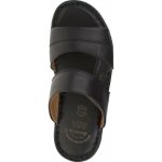 Boxer Mens Leather Slippers 19038 10-011 Black - Image 3