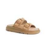 Marco Tozzi Leather Slides 2-27582-44-4A6 Beige Suede