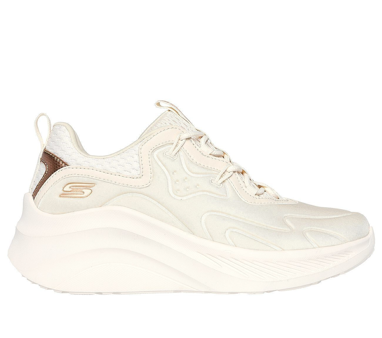 20250918131636_skechers_chaos_gynaikeia_sneakers_mpez_117513_ofwt Skechers Womens Sneaker Bobs Chaos HI - Radiant Shine 117513 Off White - Image 1