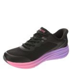 Skechers Womens Athletic BOBS SKILLZ-TOO ESSENTIAL 117756 Black/Purple - Image 2