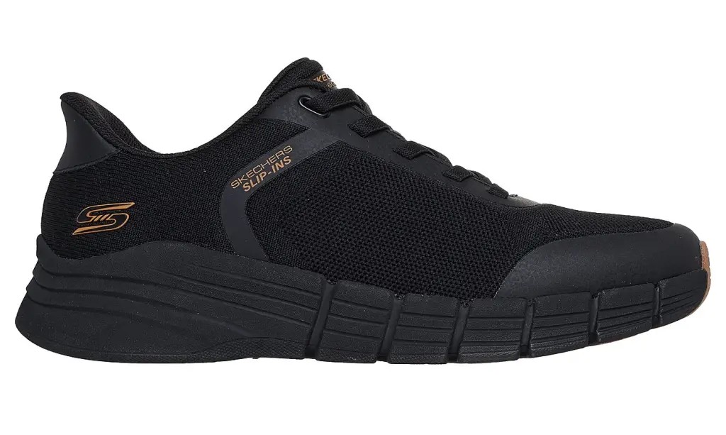 118130-BBK_1 Skechers Mens Sneaker Slip-Ins Bobs B Flex 2.0 118130 BBK Black - Image 1