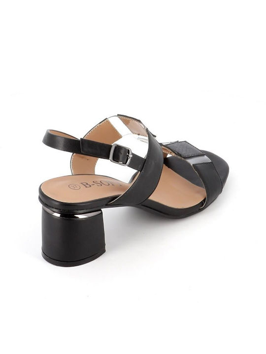 B-Soft Γυναικεία Πέδιλα 3070-64 Μαύρο