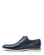 Damiani Ανδρικό Loafer Δετό Δερμάτινο Παπούτσι 2801 Μπλε
