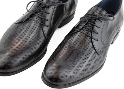 Damiani Ανδρικό Δερμάτινο Σκαρπίνι 2200 Μαύρο