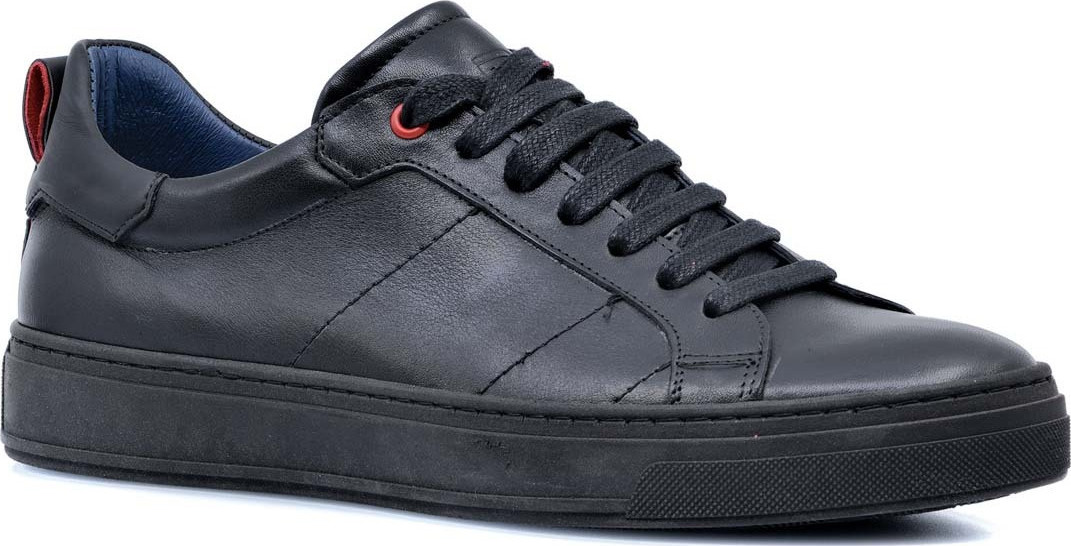 Damiani Ανδρικό Δερμάτινο Sneaker 1650 Μαύρο