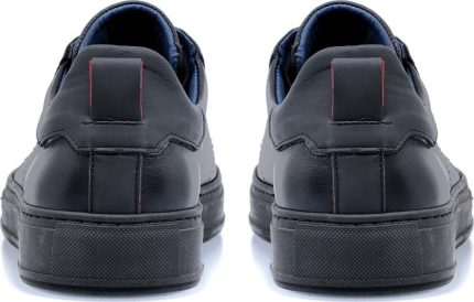 Damiani Ανδρικό Δερμάτινο Sneaker 1650 Μαύρο