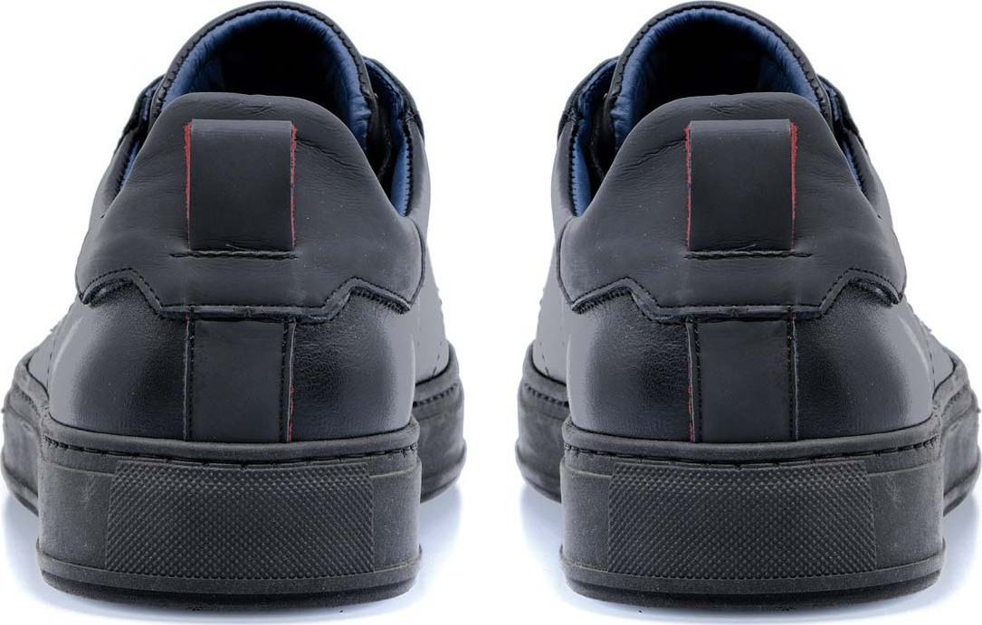 Damiani Ανδρικό Δερμάτινο Sneaker 1650 Μαύρο