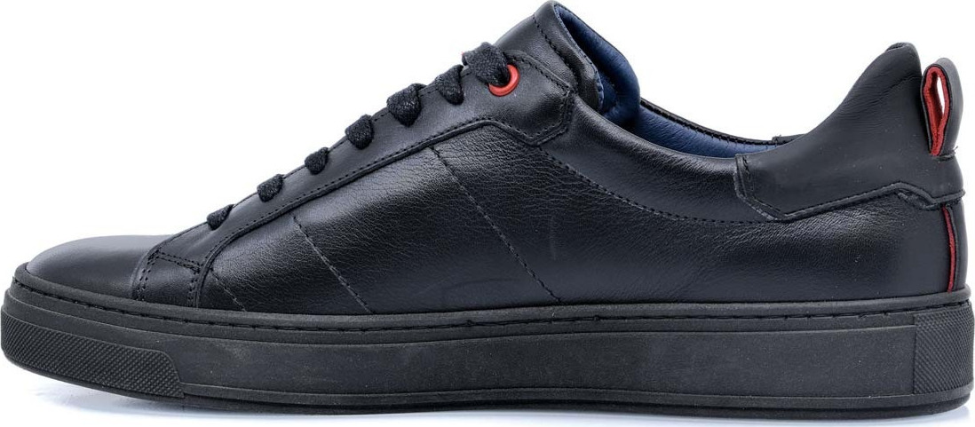 Damiani Ανδρικό Δερμάτινο Sneaker 1650 Μαύρο