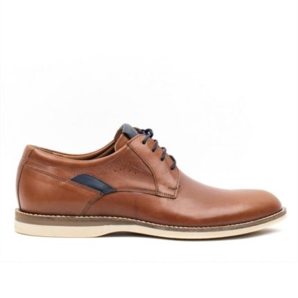 Damiani Ανδρικό Loafer Δετό Δερμάτινο Παπούτσι 2207 Ταμπά