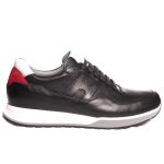 Damiani Ανδρικό δερμάτινο Sneaker 1702 Μαύρο