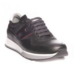 Damiani Ανδρικό δερμάτινο Sneaker 1702 Μαύρο