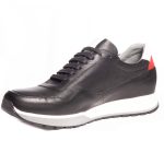 Damiani Ανδρικό δερμάτινο Sneaker 1702 Μαύρο