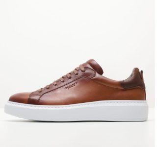 Damiani Ανδρικά Δερμάτινα Sneaker 3406 Ταμπά