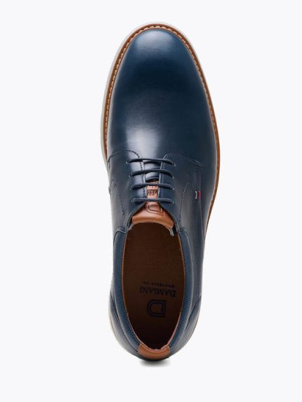 Damiani Δερμάτινα Ανδρικά Casual 2601 Μπλέ Δέρμα