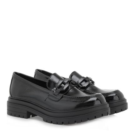 EXE Γυναικεία Loafer R17007442028 Μαύρο Φλωρεντικ