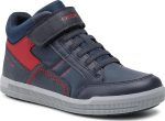 Geox Παιδικό Μποτάκι Για Αγόρια Δερμάτινο J044AA 05411 C0735 J Arzach Boy Μπλέ