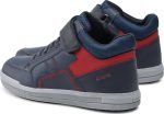 Geox Παιδικό Μποτάκι Για Αγόρια Δερμάτινο J044AA 05411 C0735 J Arzach Boy Μπλέ