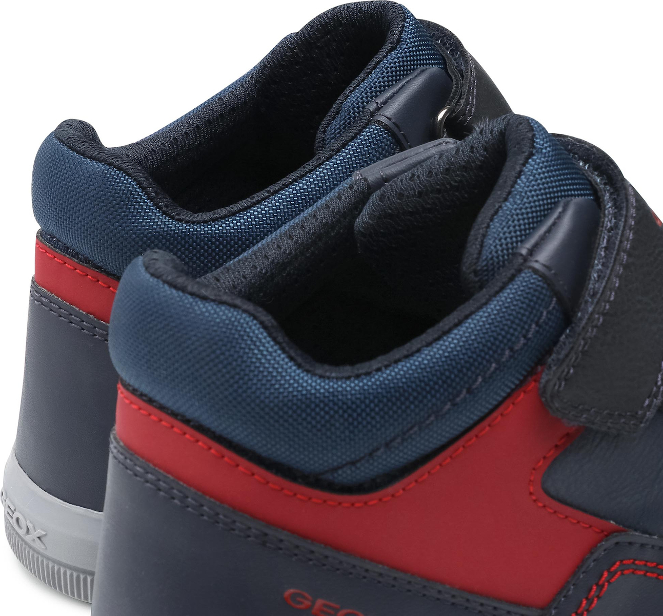 Geox Παιδικό Μποτάκι Για Αγόρια Δερμάτινο J044AA 05411 C0735 J Arzach Boy Μπλέ