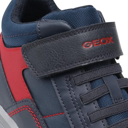 Geox Παιδικό Μποτάκι Για Αγόρια Δερμάτινο J044AA 05411 C0735 J Arzach Boy Μπλέ