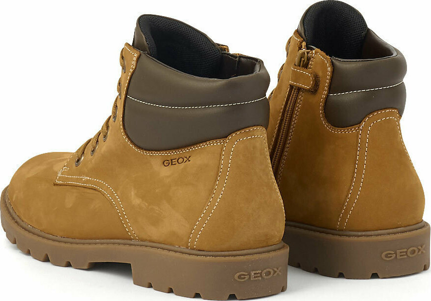 Geox Παιδικό Μποτάκι Για Αγόρια J. Shaylax B.B J16FAB 032BC C0930 Κίτρινο- Καφέ
