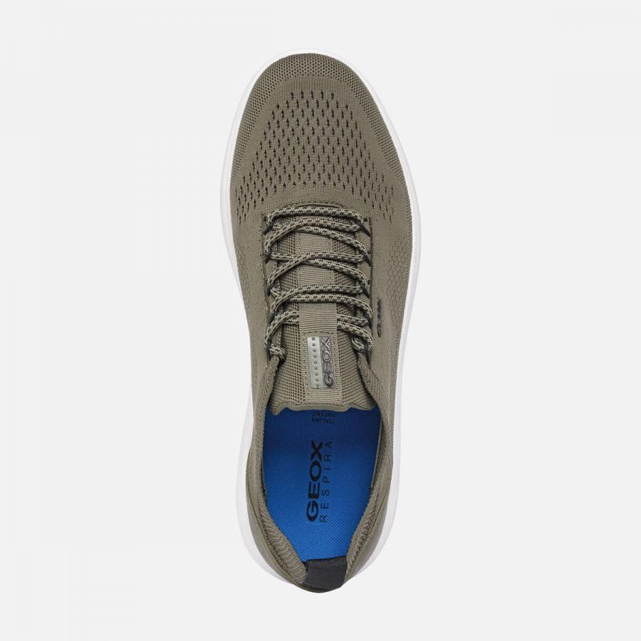 Geox Ανδρικά Ανατομικά Sneaker U15BYA-0006K-C3704 U Spherica A Χακί