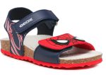 Geox Παιδικό Πέδιλο Για Αγόρια S. Chalki B. B152QC 00058 C4075 Μπλε/Κόκκινο
