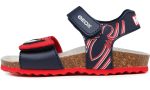 Geox Παιδικό Πέδιλο Για Αγόρια S. Chalki B. B152QC 00058 C4075 Μπλε/Κόκκινο