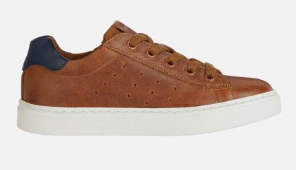 Geox Παιδικά Sneakers Για Αγόρι J Nashik A J45ECA 0CL10 C6176 Κονιάκ/Μπλε