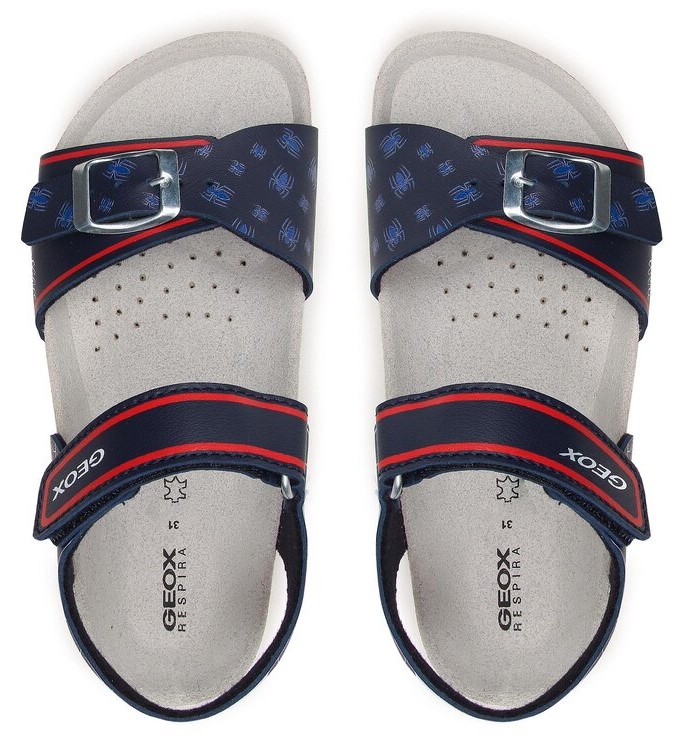 Geox Παιδικό Πέδιλο J GHITA B.C BOY J358LC 000BC C0735 Μπλε/Κόκκινο