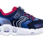 Geox Παιδικό Sneaker με φωτάκια J Spaceclub για αγόρια j Wroom J25GAB 014BU C0735 A Μπλε/Κόκκινο